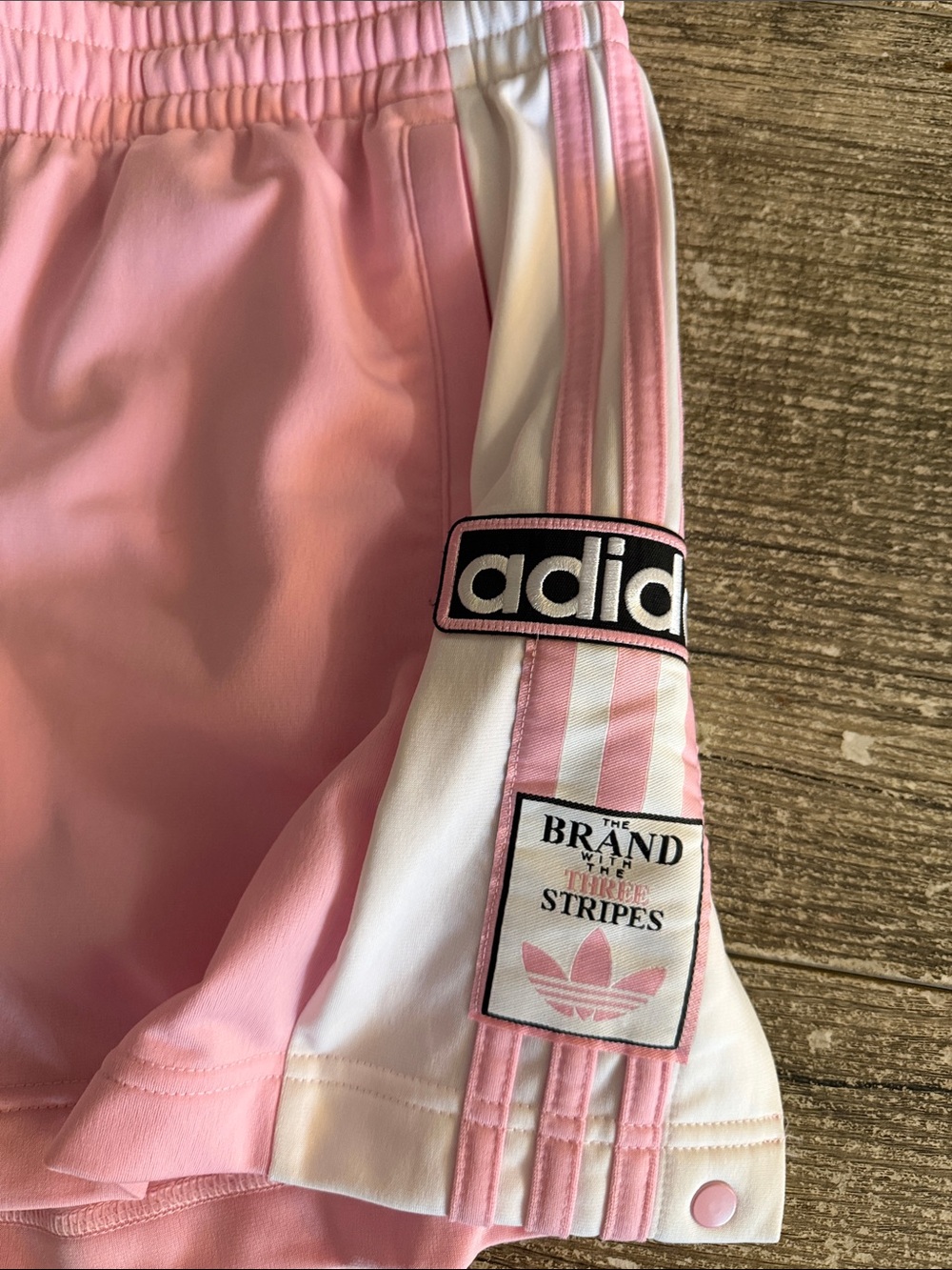 Adidas Originals Pink and White Athletic Clip Shorts - Picture 2 of 6